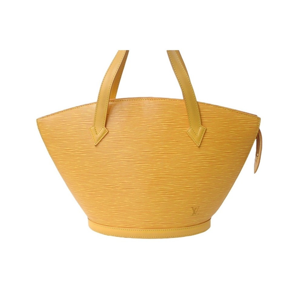 Louis Vuitton Saint Handbag Jacques Epi Yellow Leather